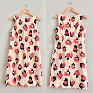 Nude + Bright Leopard Sheath Dress